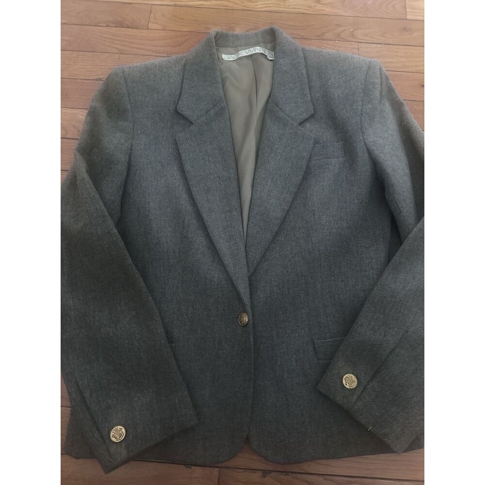 Jack Winter 14 Wool Blazer Jacket Grey